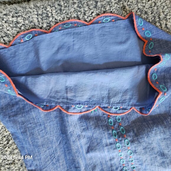 Summer A-line linen/cotton skirt from Talbots - Picture 6 of 7